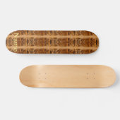Gold Tiki Sculpture Thunder_Cove Skateboard (Horizontaal)
