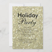 Gold Time to Drink Champagne Corporate Invite Kaart (Achterkant)