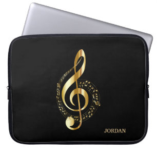 Gold-toetsenbord en verteerbare schol laptop sleeve