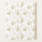 Gold Toile de Jouy  Floral Mijn eerste jaar Planner (Achterkant)