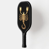 Gold Tone Scorpio Scorpion Symbol Zodiac Pickleball Paddle (Links)