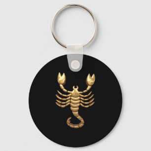 Gold Tone Scorpio Scorpion Symbool Zodiac Sleutelh Sleutelhanger