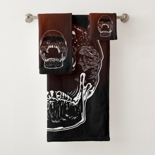 Gold Tooth Skull-set - Schroefkunst Bad Handdoek (Insitu)