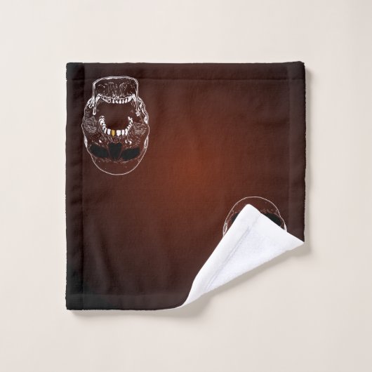 Gold Tooth Skull-set - Schroefkunst Bad Handdoek (Wasdoekje)