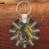 Gold Topaz Dragon Sleutelhanger (Voorkant)