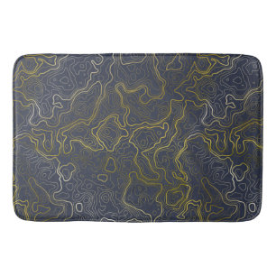 Gold Topography Badmat