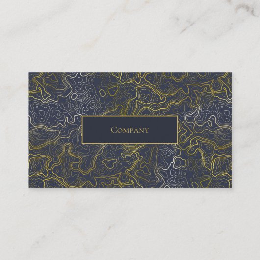 Gold Topography Visitekaartje (Voorkant)