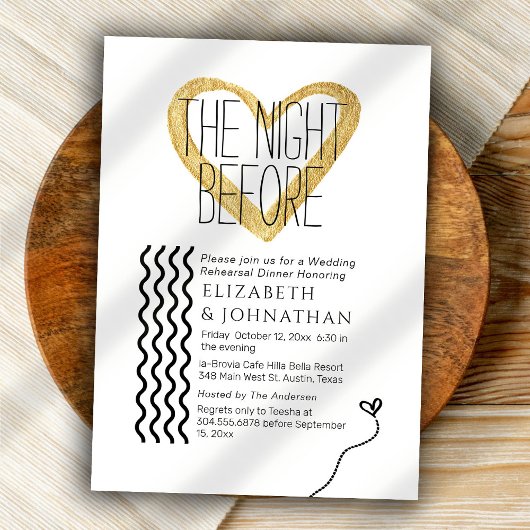 Gold Touch-minimisscript de nacht ervoor Kaart