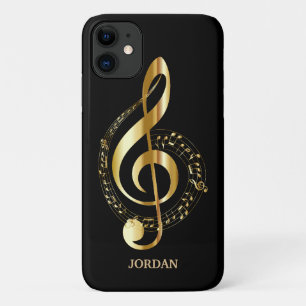 Gold Treble Clef iPhone 11 Hoesje