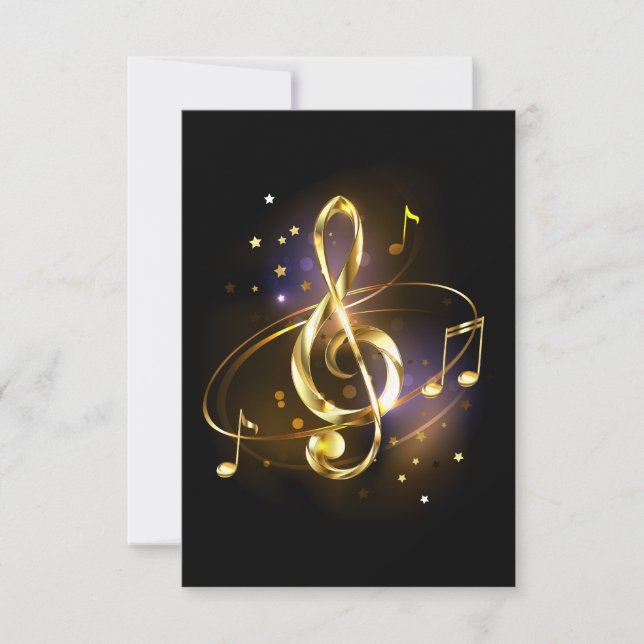 Gold Treble Clef Music (Voorkant)