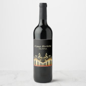 Gold Treble Clef Wijn Etiket (Voorkant)