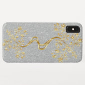 Gold Tree is op Glitter Silver Case-Mate iPhone Case (Achterkant (horizontaal))