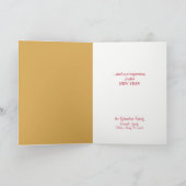 Gold Tree Lhasa Apso Dog Carte de Noël (Intérieur)