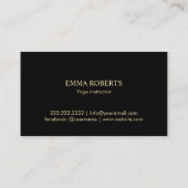 Gold Tree Logo Modern White Quilts Salon & SPA Visitekaartje (Achterkant)