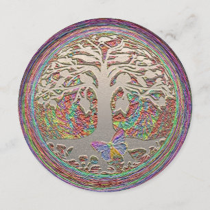 Gold Tree met Butterly Kaart