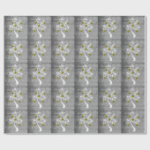 Gold Tree of Hearts Wedding Wrapping Paper Cadeaupapier (Vlak)