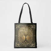 Gold Tree of Life Ancient Rustic Draagtas (Voorkant)