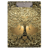 Gold Tree of Life Ancient Rustic  Klembord (Voorkant)