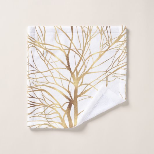 Gold Tree Silhouette (Gant de toilette)