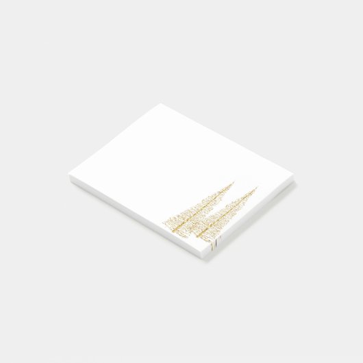 Gold Trees Post-it® notes (Schuin)