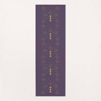 Gold Trellis Butterfly Indigo Yoga Mat
