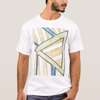 Gold Triangle blokkeert Motif T-Shirt