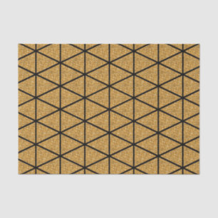 Gold Triangle Patroon Tissuepapier