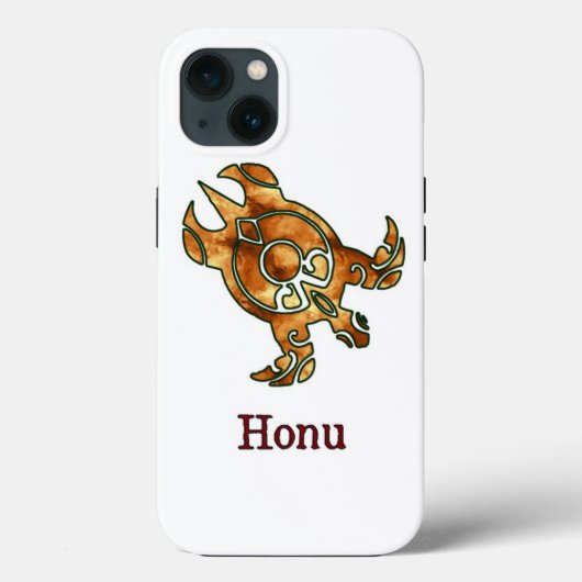 Gold Tribal Zee Turtle on White Case-Mate iPhone Case (Achterkant)