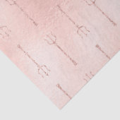 Gold Tridents on Pink Decoupage Tissuepapier (Detail)