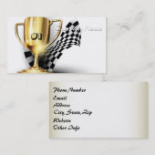 Gold Trophy NUmber One Pap Vaderdag Contactkaartje (Voorkant / Achterkant)