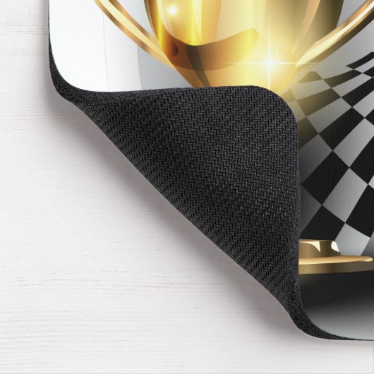 Gold Trophy NUmber One Pap Vaderdag Muismat (Hoek)