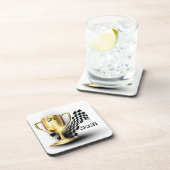 Gold Trophy NUmber One Pap Vaderdag Onderzetter (Rechterzijde)