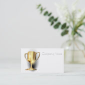 Gold Trophy Visitekaartje (Staand voorkant)