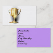 Gold Trophy Visitekaartje (Voorkant / Achterkant)