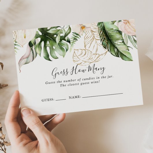 Gold Tropical Foliage Devine Combien De Carte De J