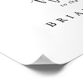 Gold Tropical Foliage Floral Mariage Affiche de bi (Coin)