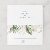 Gold Tropical Foliage Floral Wedding (Buitenkant ongevouwen)