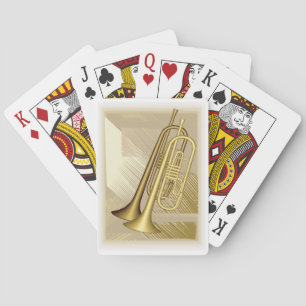 Gold Trumpets Music Bicycle® Play Speelkaarten