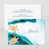 Gold Turtles Coastal Details Informatiekaartje (Voorkant / Achterkant)