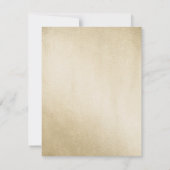 Gold Tuxedo Bow Cravate de retraite Invitation (Dos)