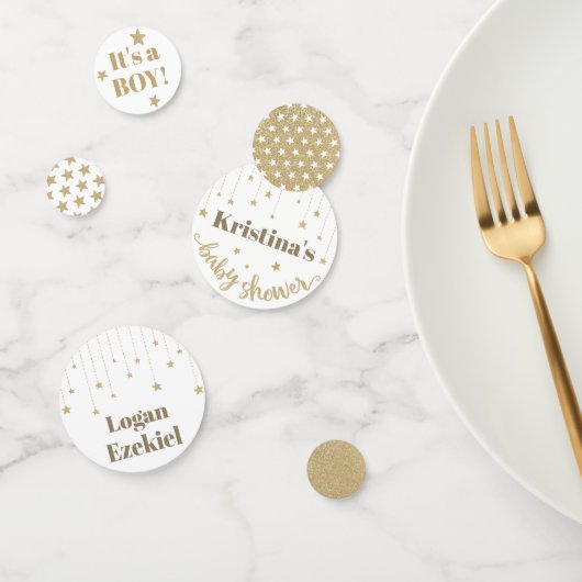 Gold Twinkle Little Star-Baby shower Confetti (Groep)