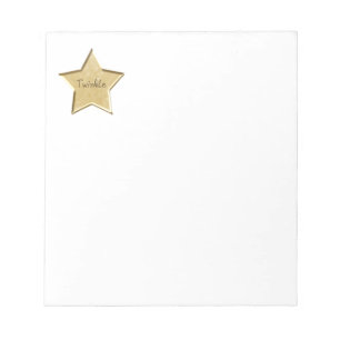 Gold Twinkle Star-notebook Notitieblok