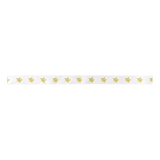 Gold Two Tone Stars Lint (Voorkant)