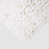 Gold Typografie Tissuepapier (Detail)