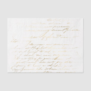 Gold Typografie Tissuepapier