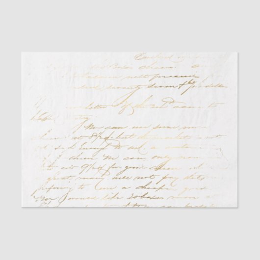 Gold Typografie Tissuepapier (Voorkant)