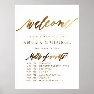 Gold Typography Script Elegant Poster