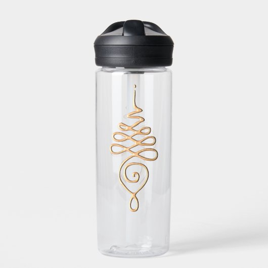 Gold Unalome water bottle Waterfles (Voorkant)