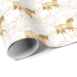 Gold Unicorn Cadeaupapier