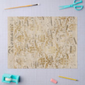 Gold-vel muziekpapier Tissuepapier (Craft)